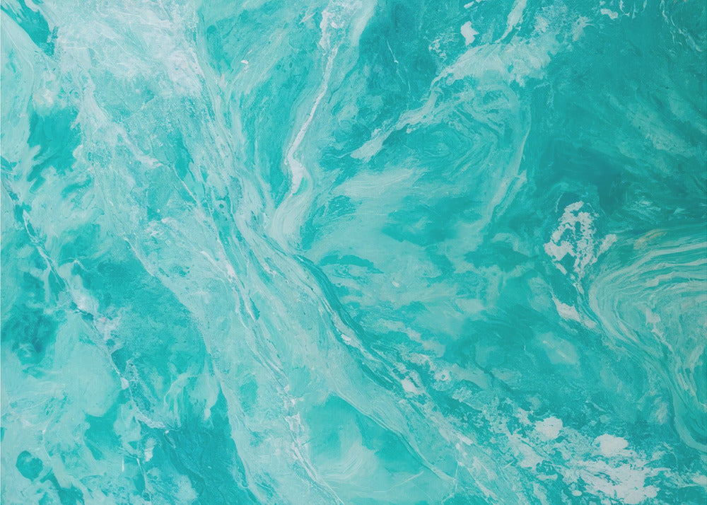 Fluid Movement In Aqua Tones | Poster