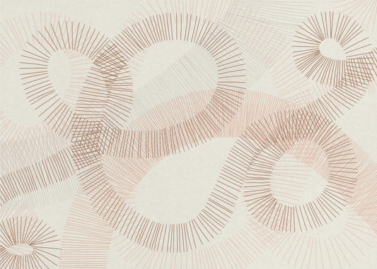 calming essentials Curved Lines  sand | Wallpaper