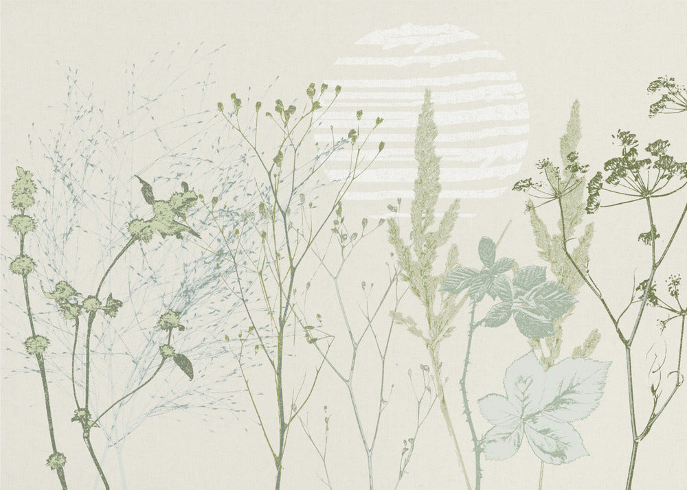 Plant based calming atmosphere natural green | Canvas