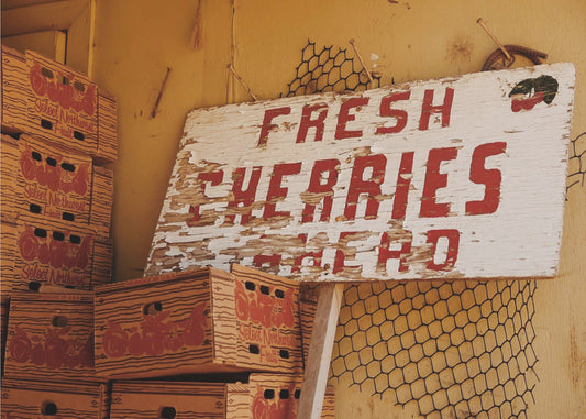 Fresh Cherries Ahead | Poster