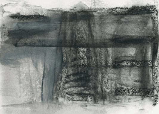 Abstract Charcoal Monochrome 1 | Poster