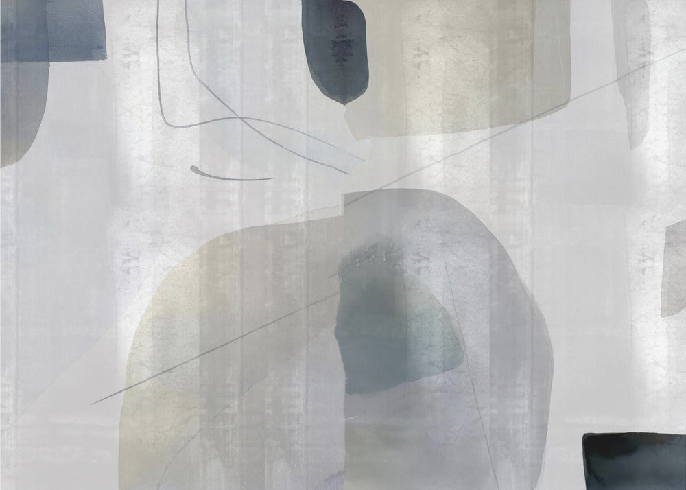 Soft Abstract Shapes 1 | Canvas