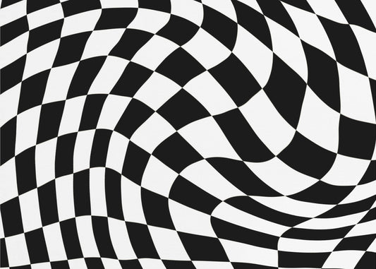 Checkerboard black and white | Poster