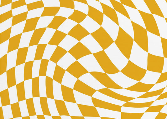 Yellow Checkerboard | Poster