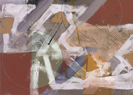 Abstract Circles and Textures 1 | Poster