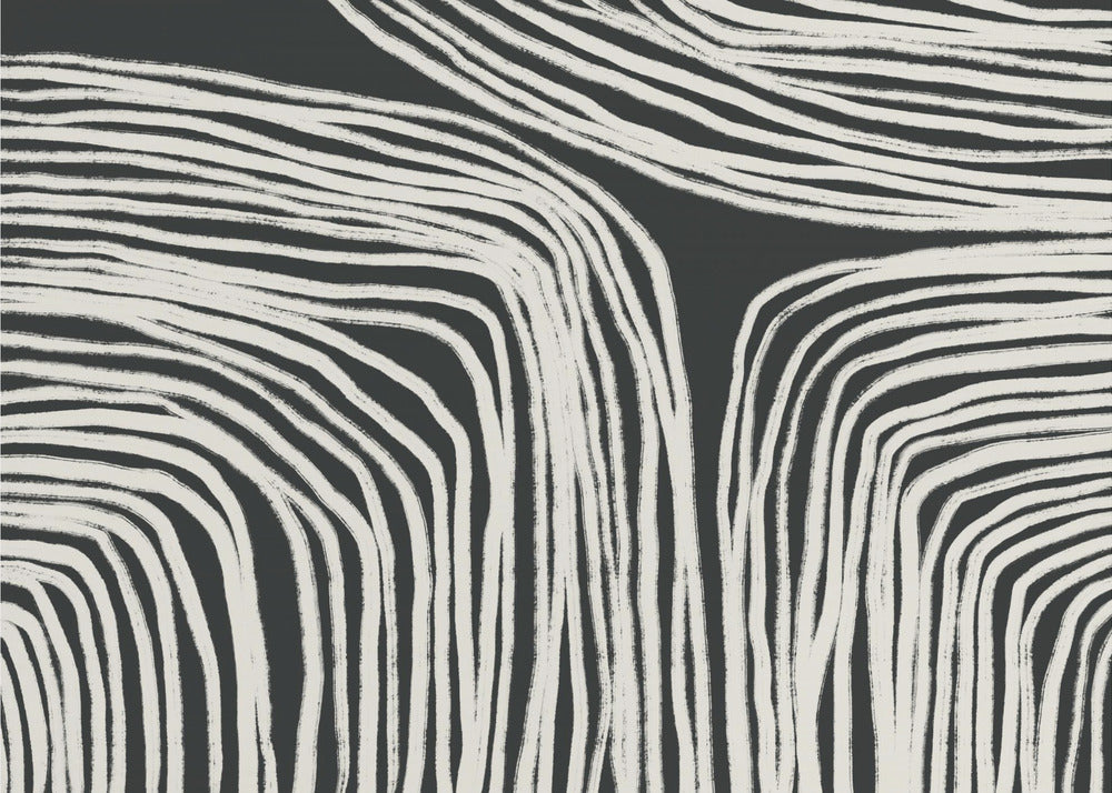 Curved Stripes Flow | Wallpaper