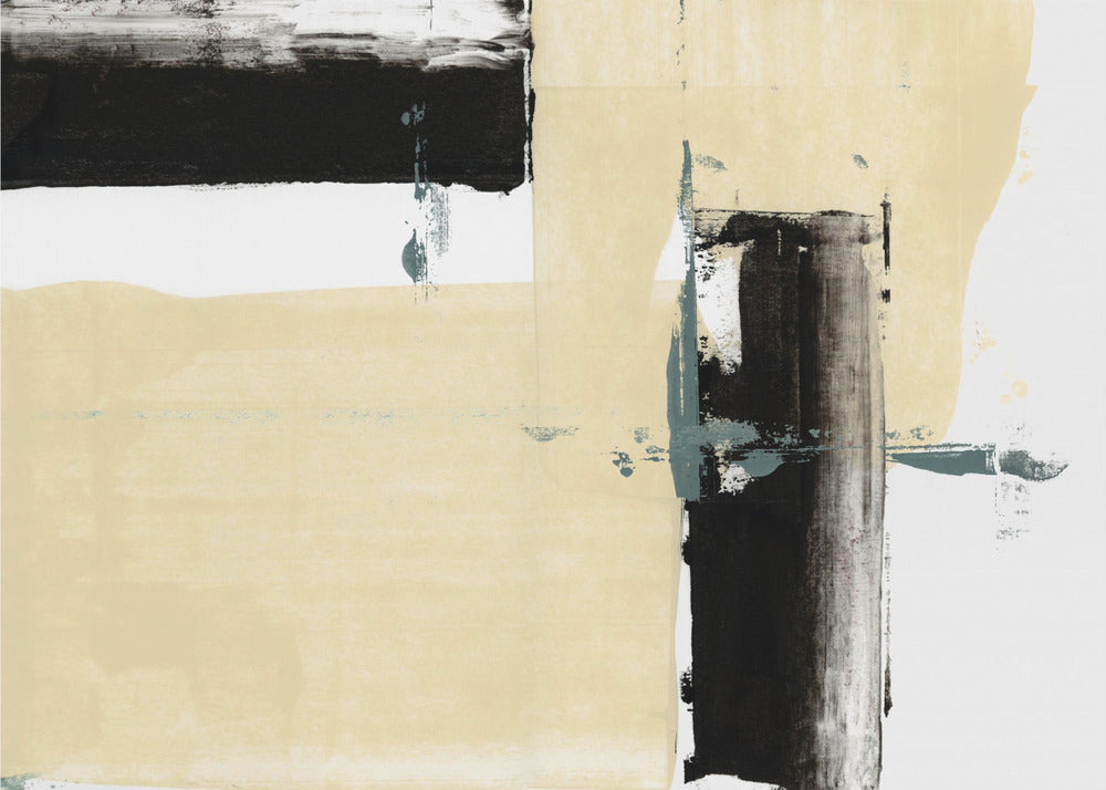 Neutral &amp; Black Art Print No 2 | Canvas