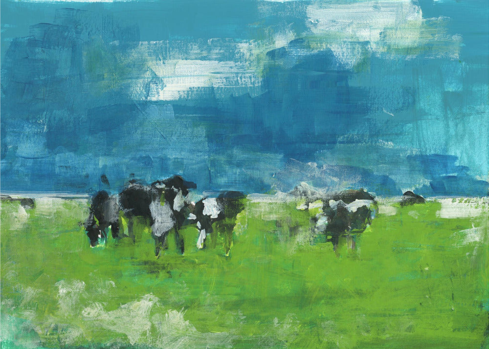 Cows In Landscape Print No 1 | Canvas