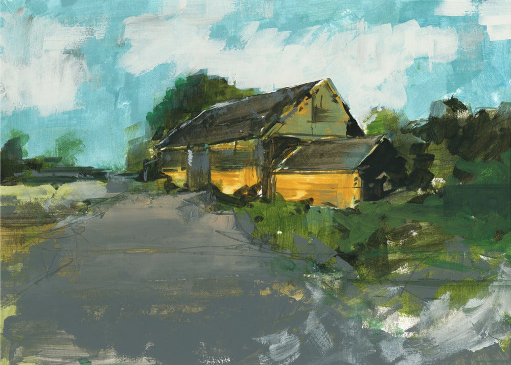 Country Barn Landscape 1 | Canvas