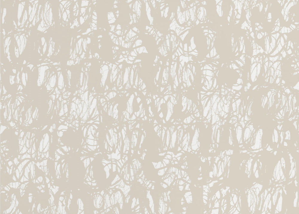 Abstract Ink Swirls Beige 1 | Poster