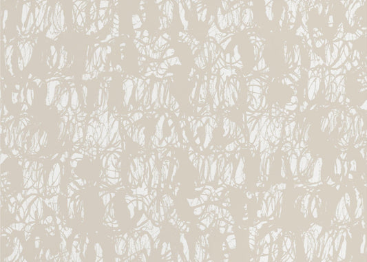 Abstract Ink Swirls Beige 1 | Canvas