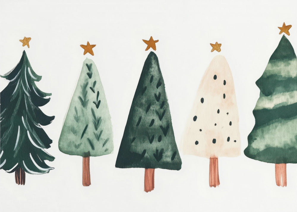 Whimsical Pines | Wallpaper