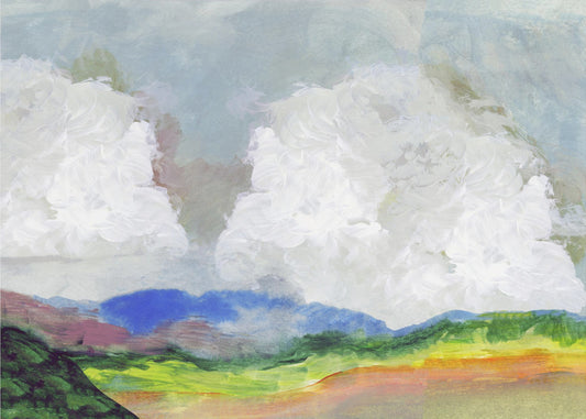 Big Clouds Landscape 2 | Canvas