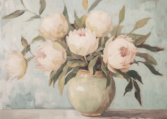 Peonies Flower Still Life | Wallpaper