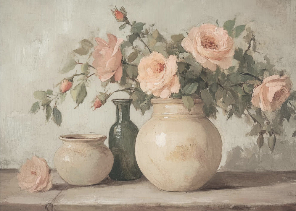 Flower in Vase Painting | Canvas