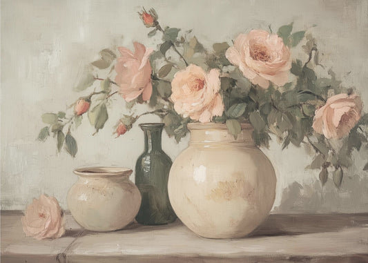 Flower in Vase Painting | Canvas