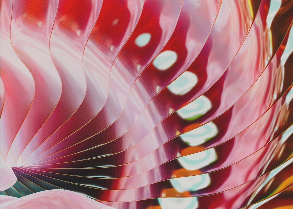 Crimson Petal Waves | Poster