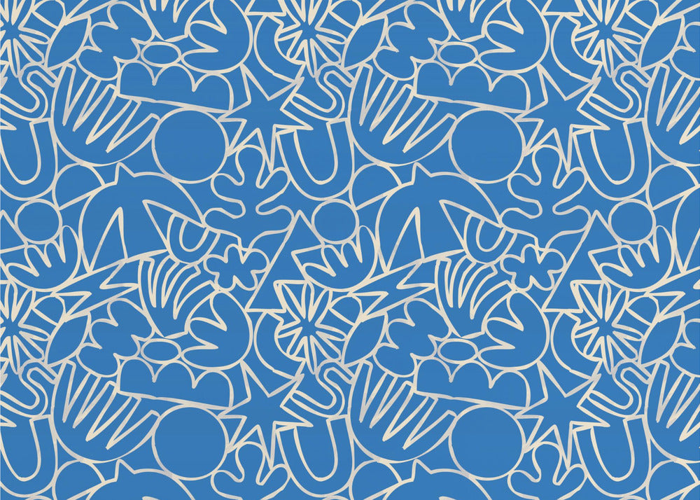 Dynamic Blue Dance | Canvas