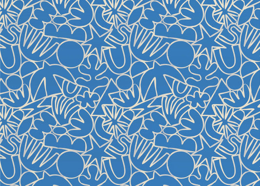 Dynamic Blue Dance | Canvas