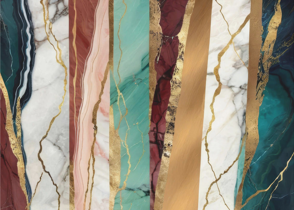 Marble Textures With Rich Gold Veins | Poster