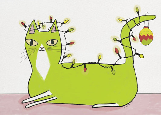 Christmas Cat | Canvas