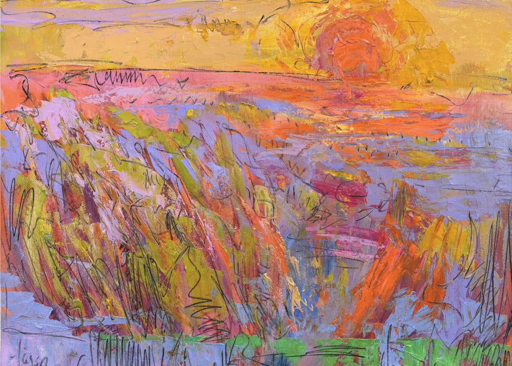 Vibrant Yellow Horizon | Canvas