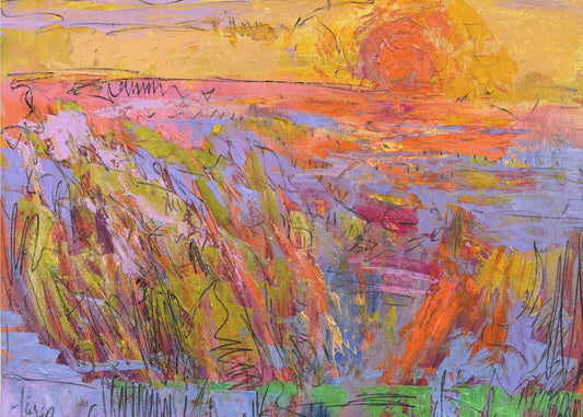 Vibrant Yellow Horizon | Canvas