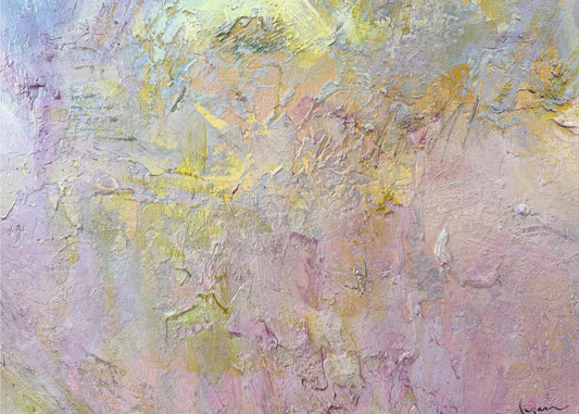 Gold and Pink Abstract | Canvas