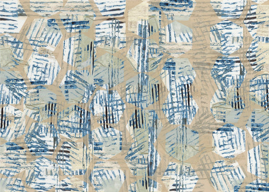 Cornish Blue Hexagons 1 | Poster