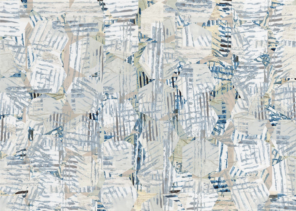 Cornish Blue Hexagons 4 | Canvas