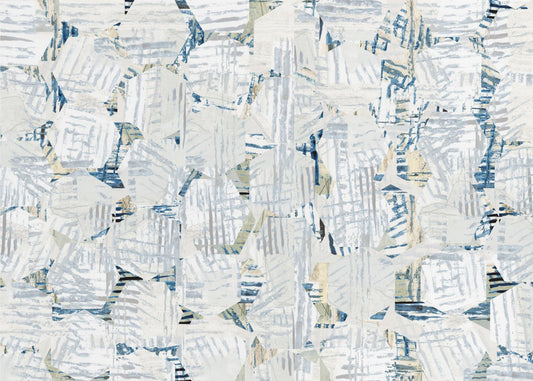 Cornish Blue Hexagons 6 | Poster