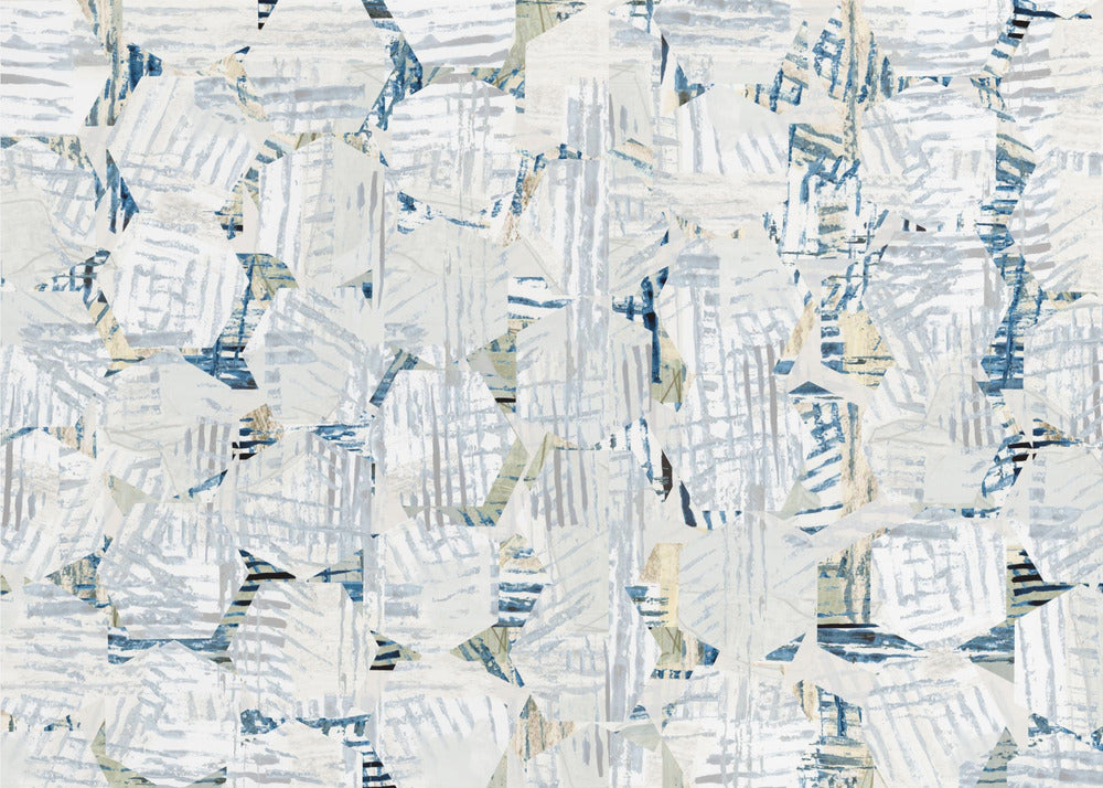 Cornish Blue Hexagons 6 | Canvas