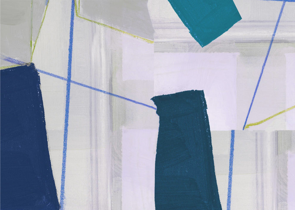 Abstract Composition In Blue 2 | Canvas