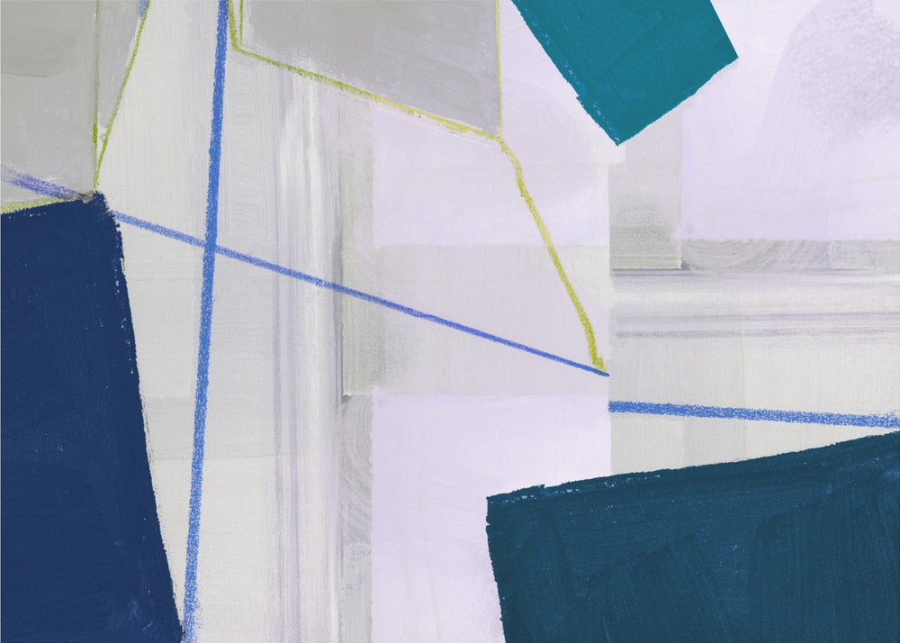 Abstract Composition In Blue 1 | Canvas