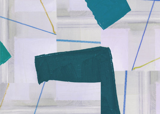 Abstract Composition In Blue 3 | Poster