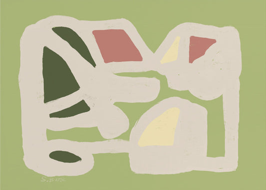 Green and pink ABSTRACT | Canvas