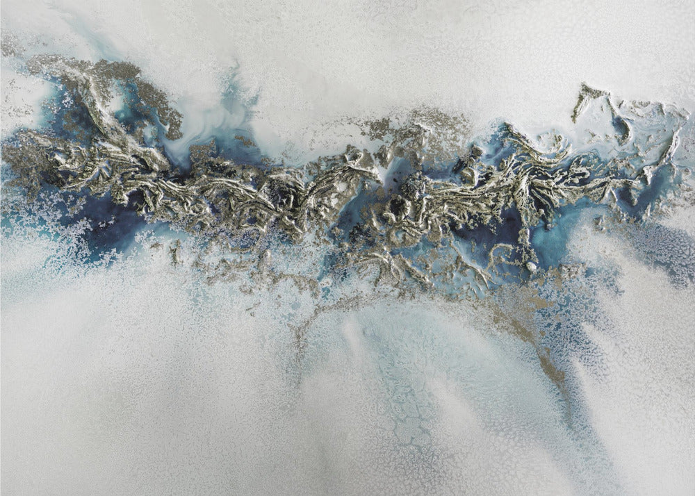 Most Popular - Gilded Weave - Whitecaps painting | Poster