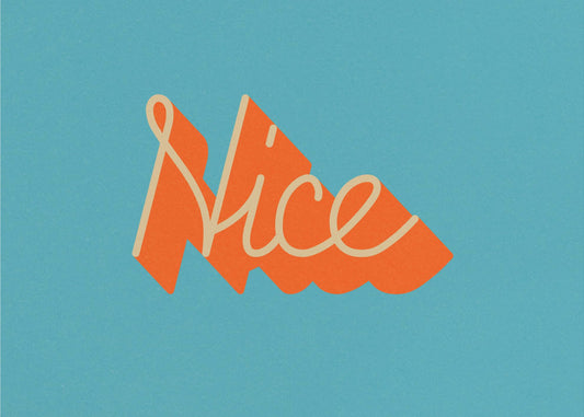 Retro-Style Typography with Vibrant Color | Poster