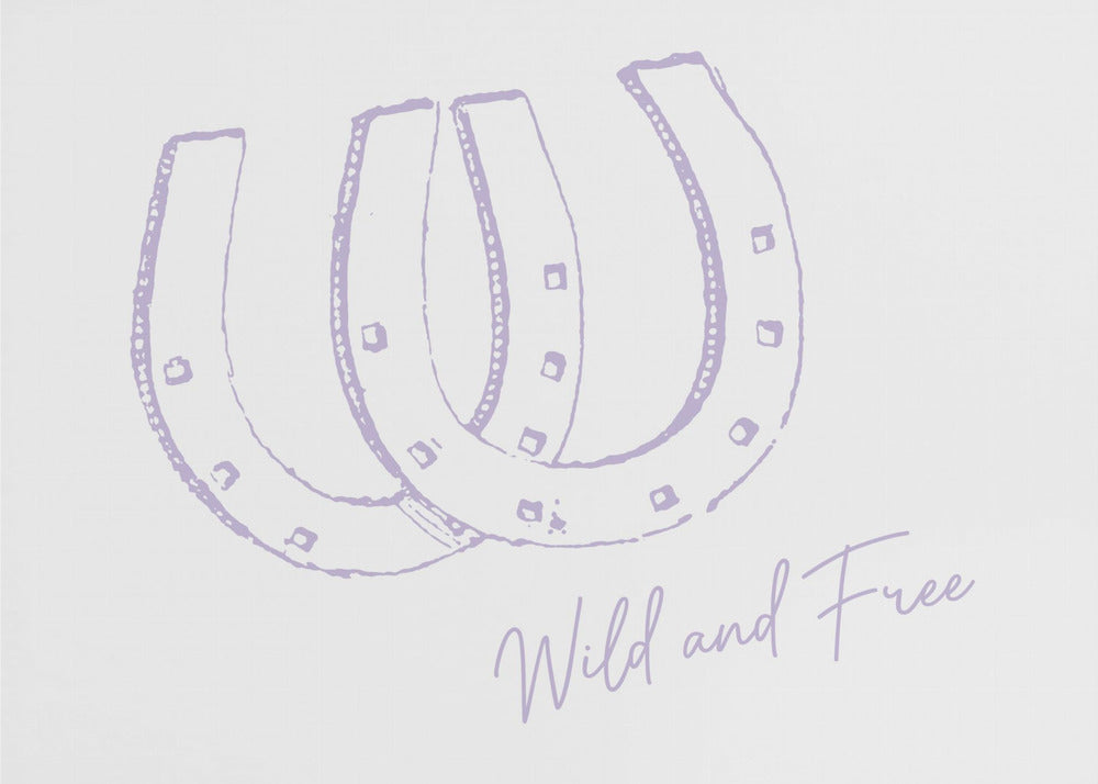 Horseshoe Wild and Free Purple | Canvas