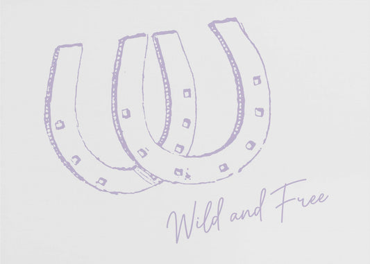 Horseshoe Wild and Free Purple | Canvas