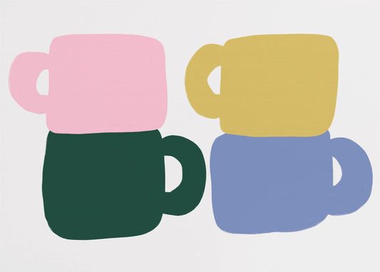 Colorful Coffee Mugs | Poster