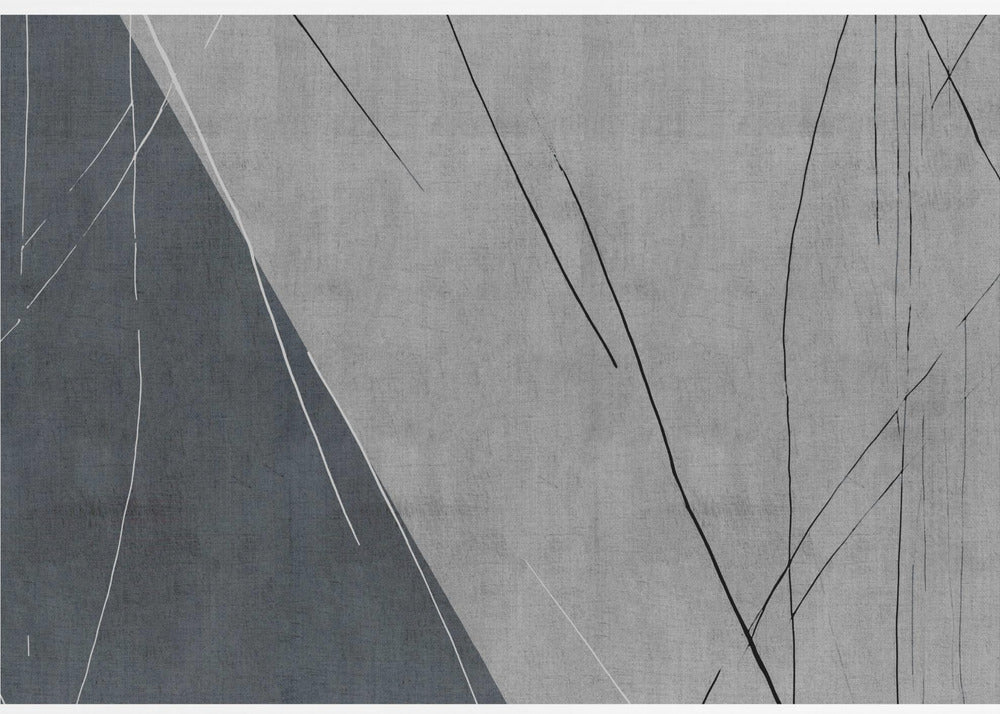 Abstract Lines on Grey | Canvas