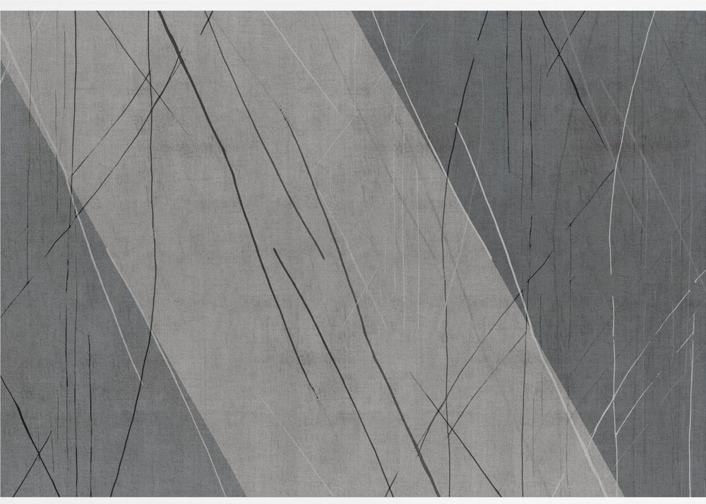 Abstract Lines on Grey | Poster