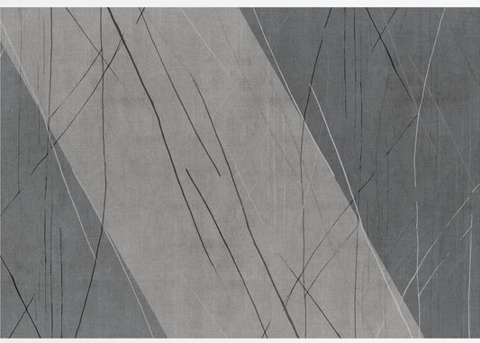 Abstract Lines on Grey | Canvas