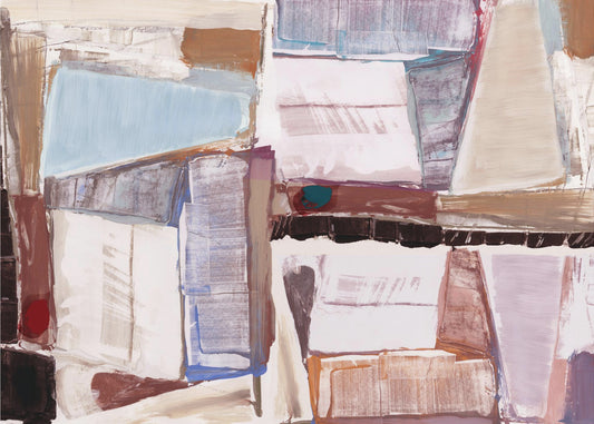 Constructed Abstraction Red | Canvas