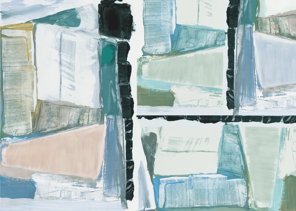 Constructed Abstraction Blue | Poster