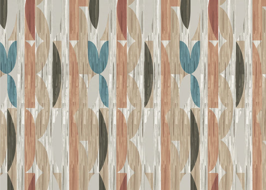 Retro Modern Shapes With Geometric Abstract Design | Canvas