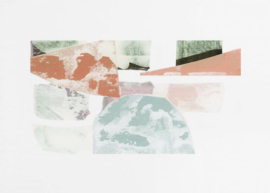 Abstract Collage With Geometric Shapes | Canvas