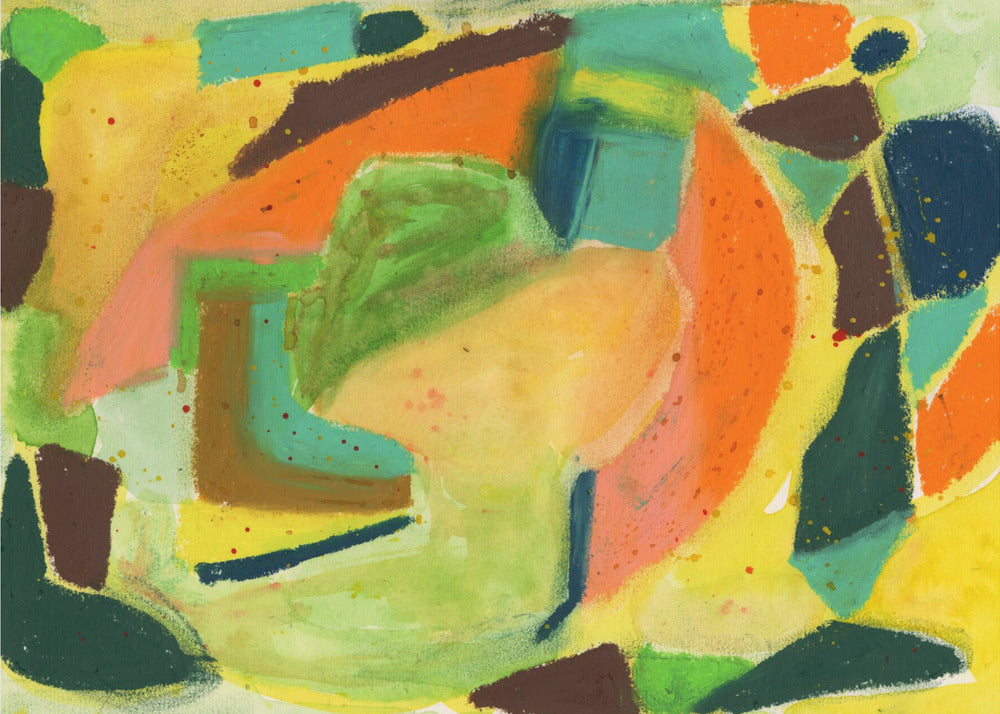 Watercolour &amp; pastel Abstract | Canvas