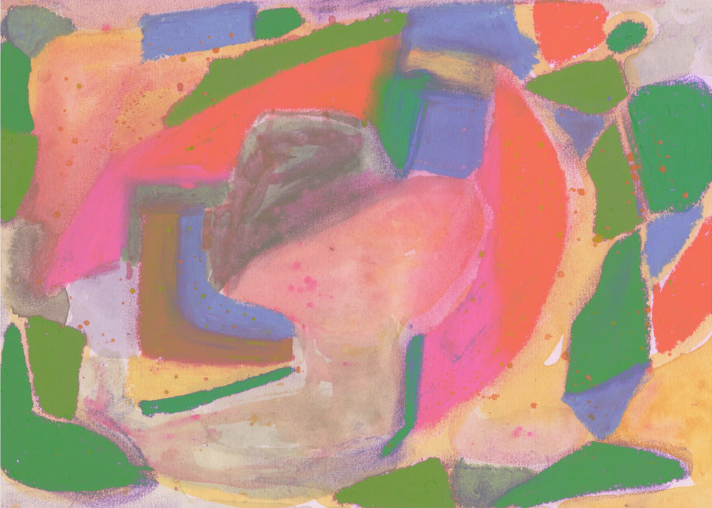 Watercolour &amp; pastel Abstract | Canvas